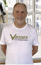 Barry wearing a VBodies studio shirt